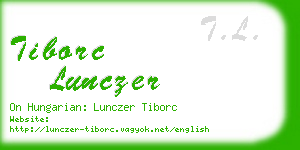 tiborc lunczer business card